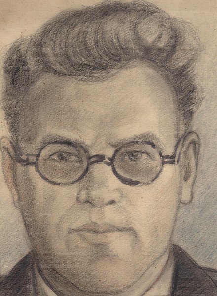 Портрет смоленского поэта О. Козыря.