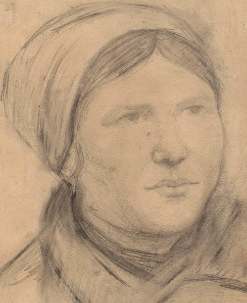 Портрет женщины в косынке.
